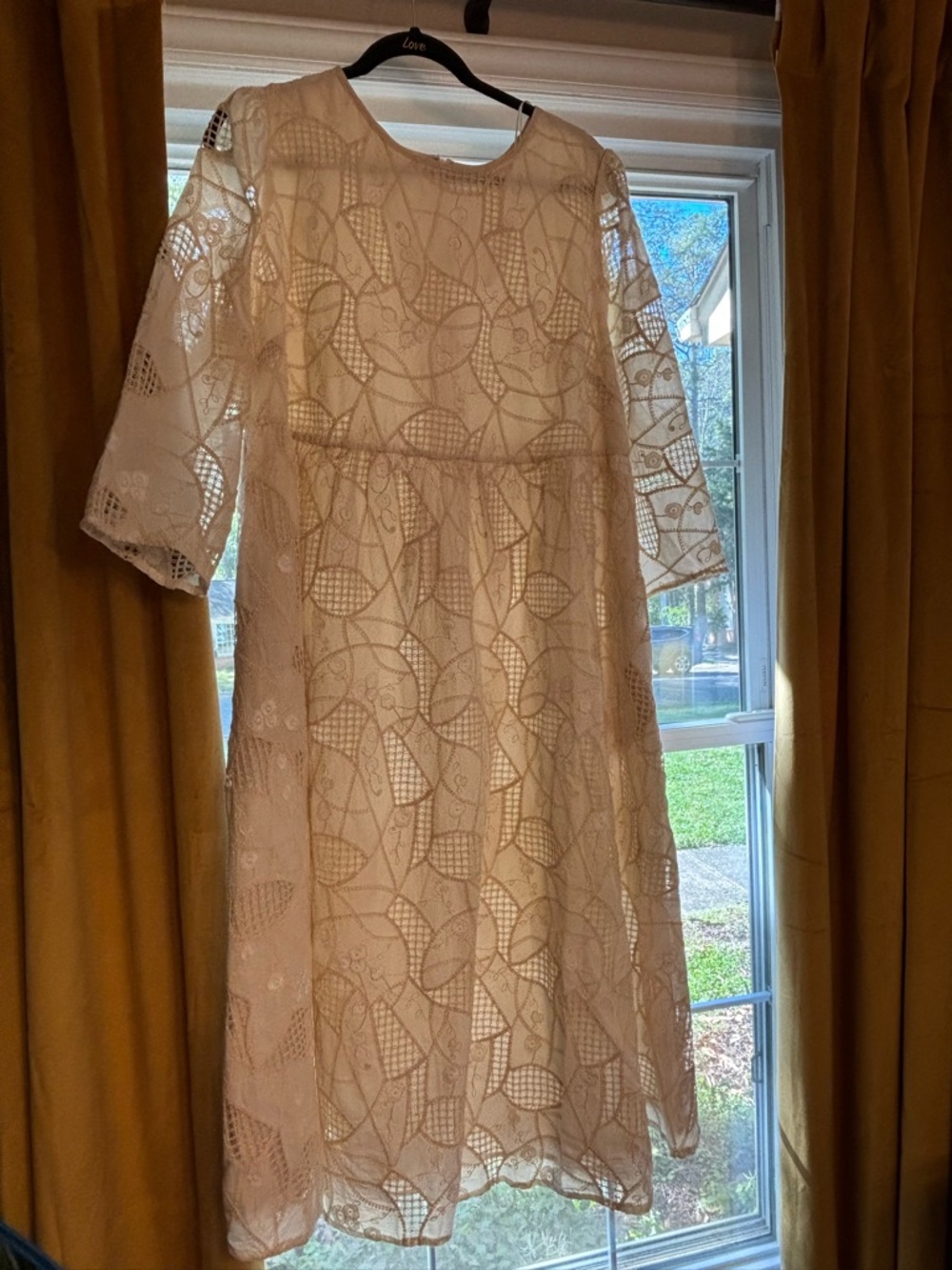 English Factory Ivory Lace Maxi Dress